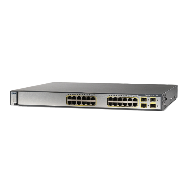سوئیچ شبکه سیسکو مدل Cisco WS-C3750G-24TS-S1U