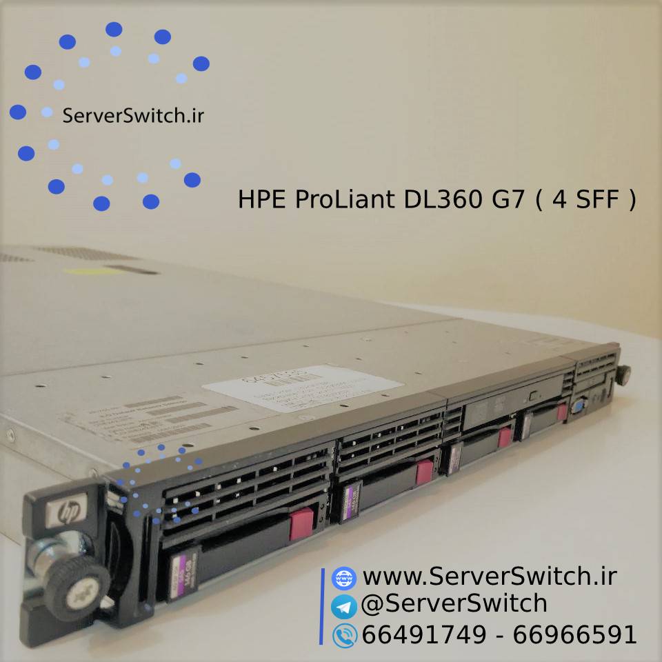 سرور استوک اچ پی DL360 G7 4 SFF